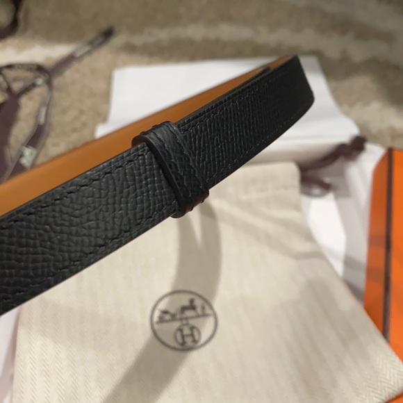 Hermes Kelly 18 belt Black